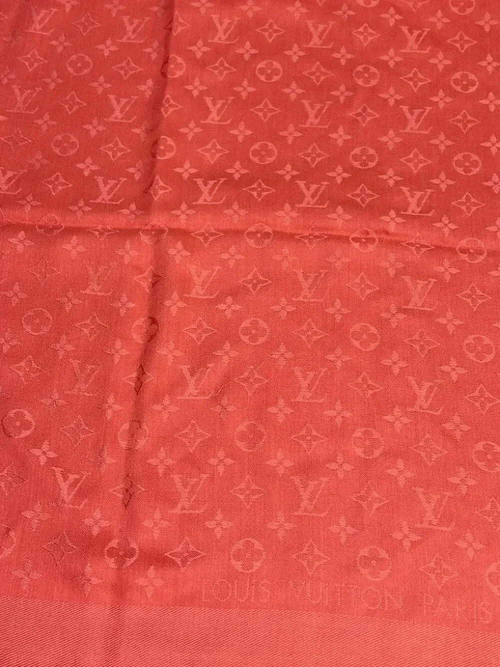 LOUIS VUITTON Shawl Monogram M78700 Pink MA0196 Scarf Silk Wool